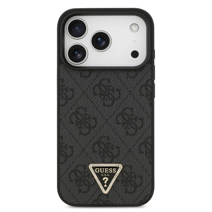 Guess MagSafe 4G PU Leather Case With Triangle Logo