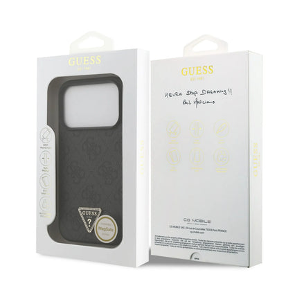 Guess MagSafe 4G PU Leather Case With Triangle Logo