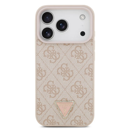 Guess MagSafe 4G PU Leather Case With Triangle Logo