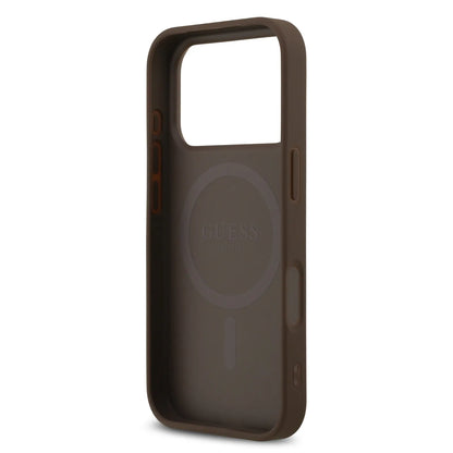 Guess MagSafe 4G PU Leather Case With Triangle Logo