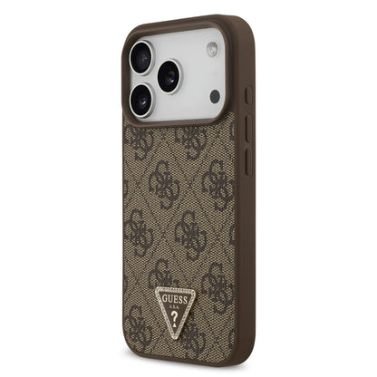 Guess MagSafe 4G PU Leather Case With Triangle Logo
