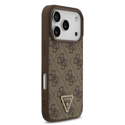 Guess MagSafe 4G PU Leather Case With Triangle Logo