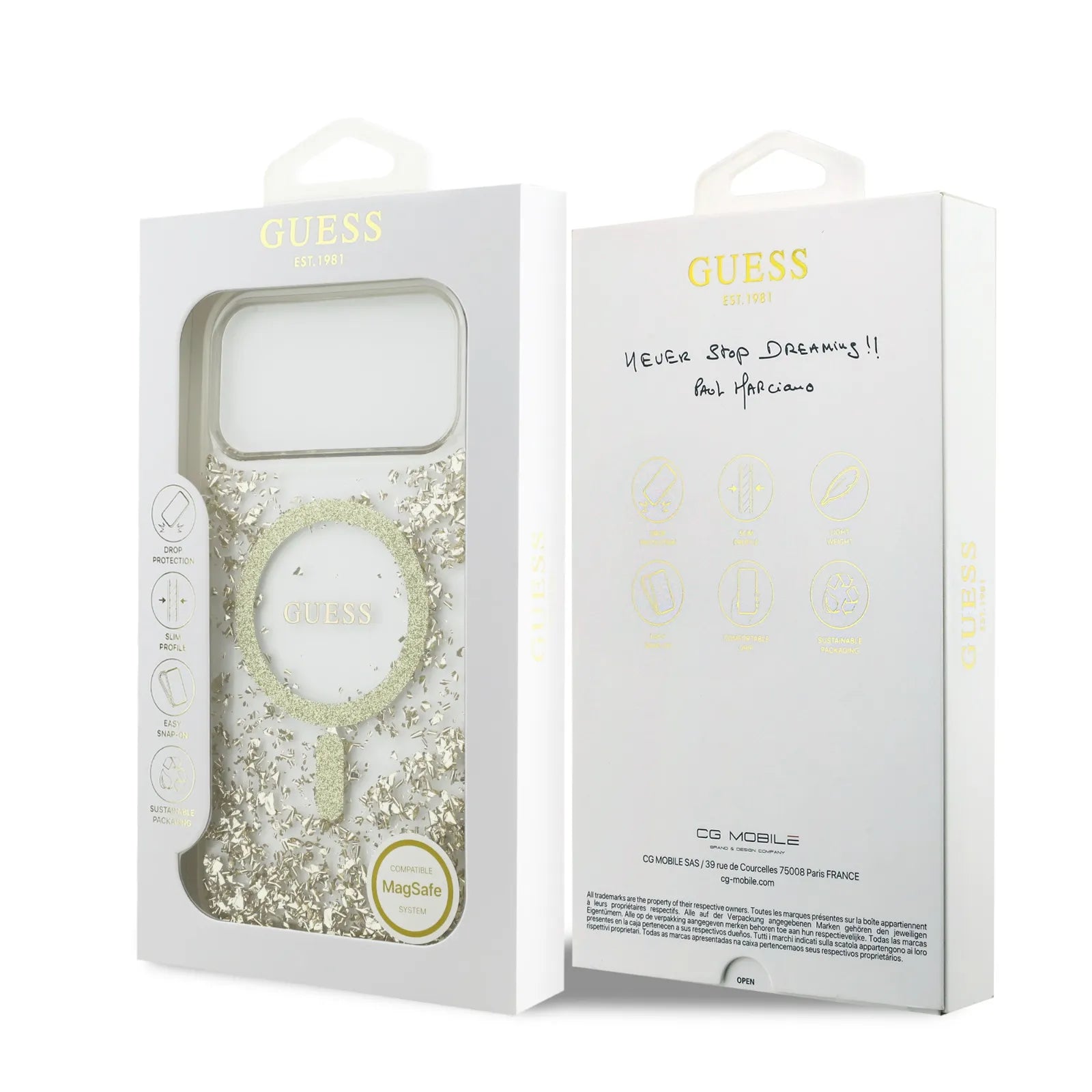 Guess MagSafe Glitter Pattern Case