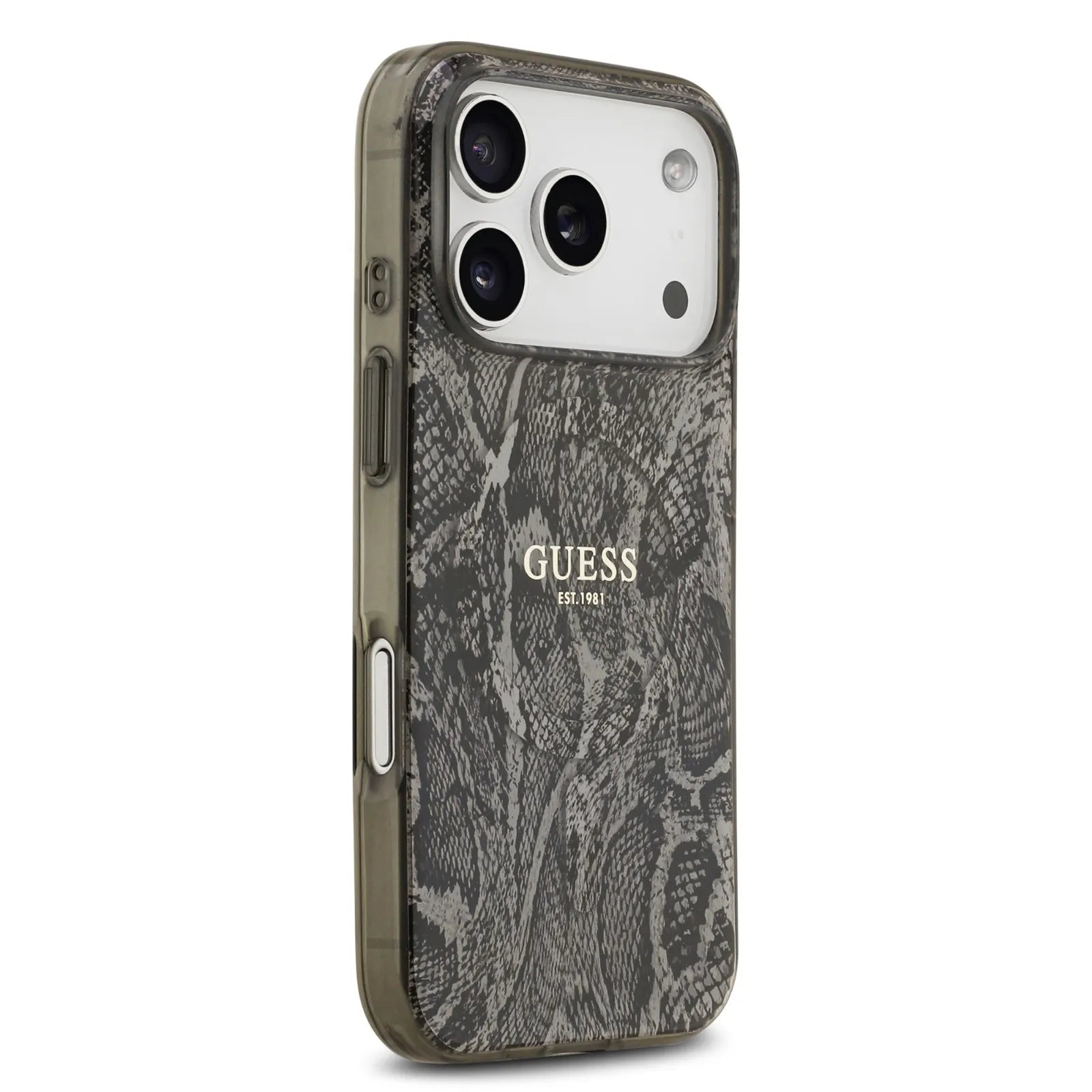 Guess MagSafe PC+TPU Case With Python Pattern Design & Classic logo