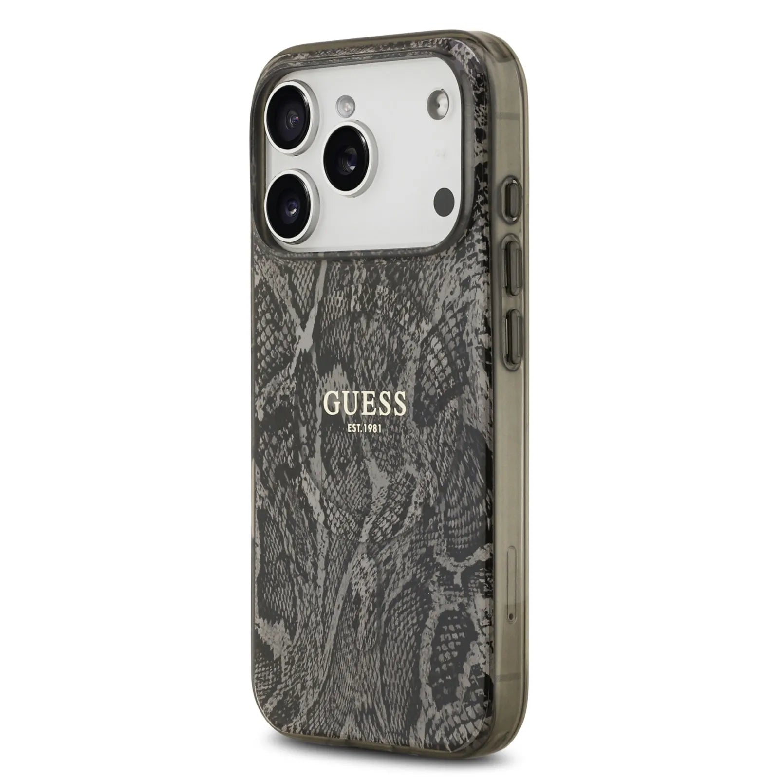 Guess MagSafe PC+TPU Case With Python Pattern Design & Classic logo