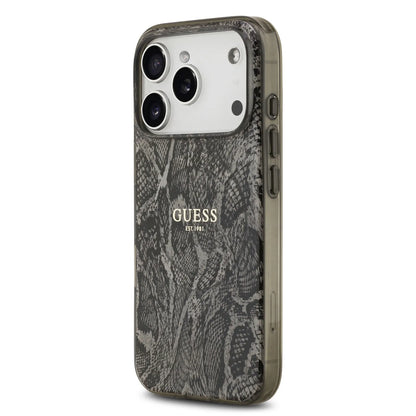 Guess MagSafe PC+TPU Case With Python Pattern Design & Classic logo