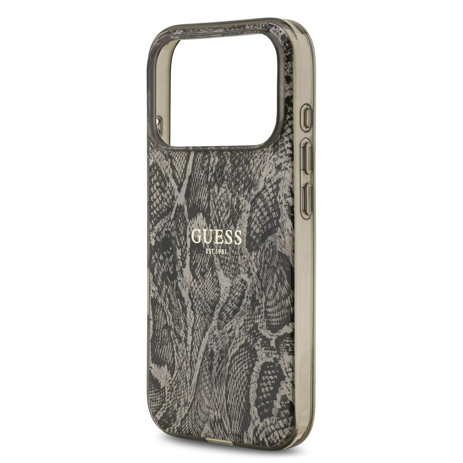 Guess MagSafe PC+TPU Case With Python Pattern Design & Classic logo