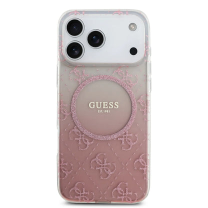 Guess MagSafe PC+TPU Case With Gradient Glitter