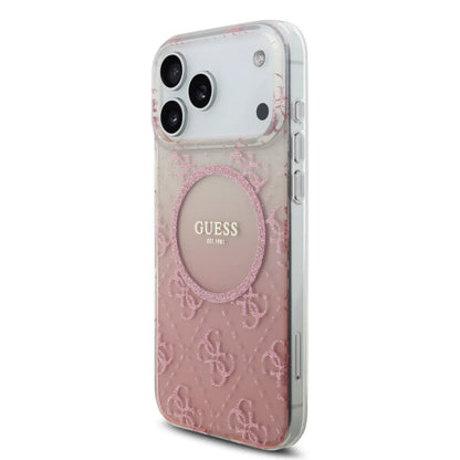 Guess MagSafe PC+TPU Case With Gradient Glitter