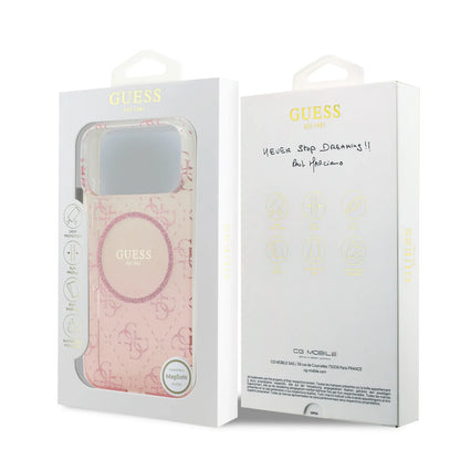 Guess MagSafe PC+TPU Case With Gradient Glitter