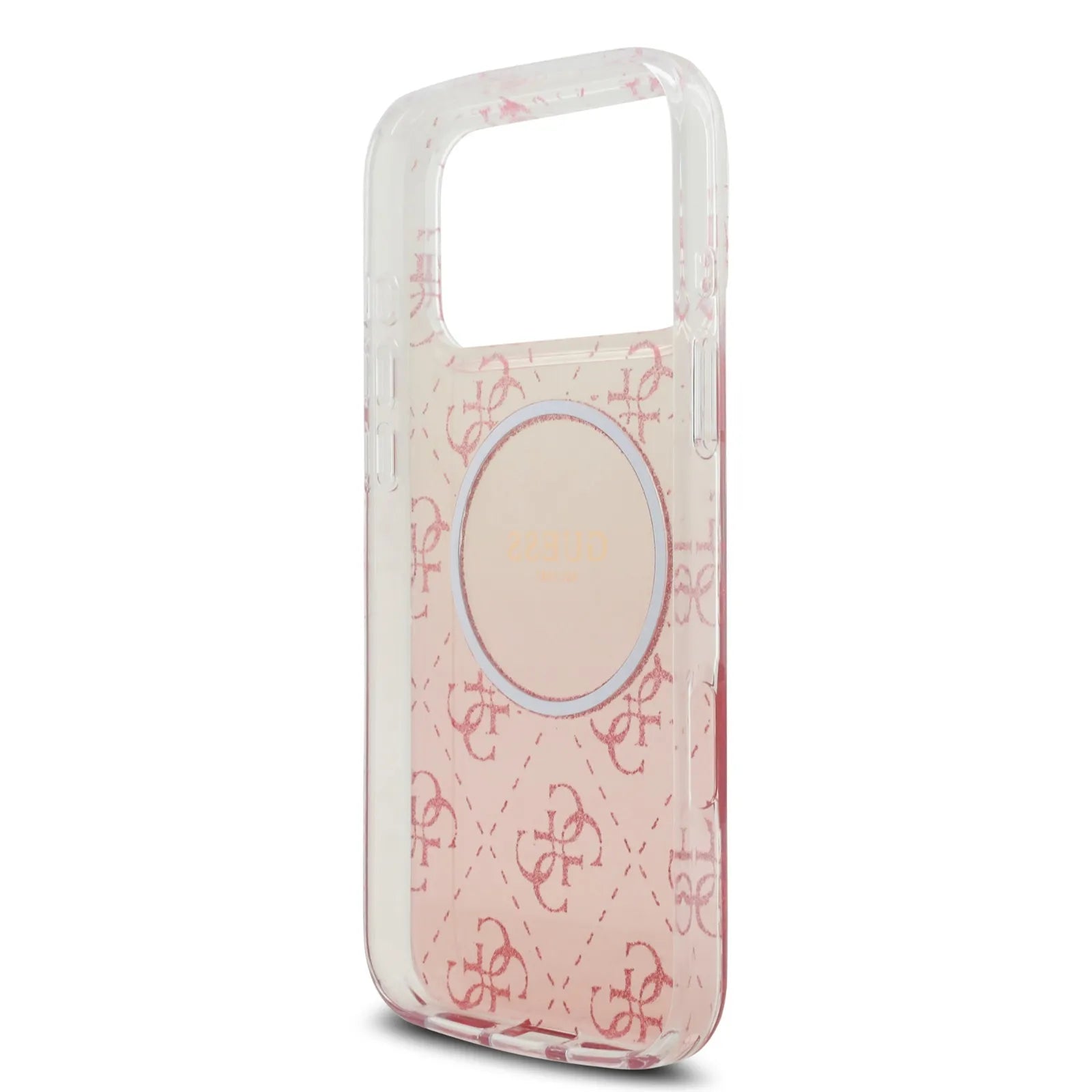 Guess MagSafe PC+TPU Case With Gradient Glitter