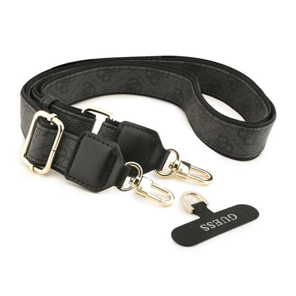 Guess MagSafe 4G Pattern PU Leather Case With Lanyard & Triangle Logo