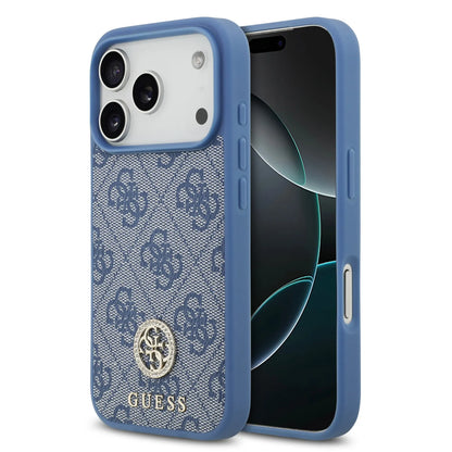 Guess MagSafe 4G PU Leather Case With Classic & Strass Logo