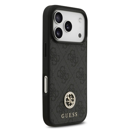 Guess MagSafe 4G PU Leather Case With Classic & Strass Logo