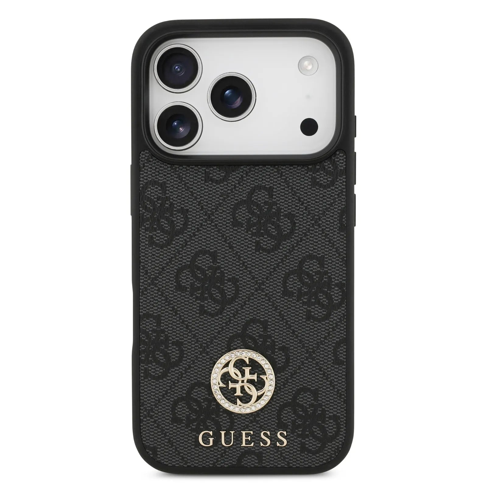 Guess MagSafe 4G PU Leather Case With Classic & Strass Logo