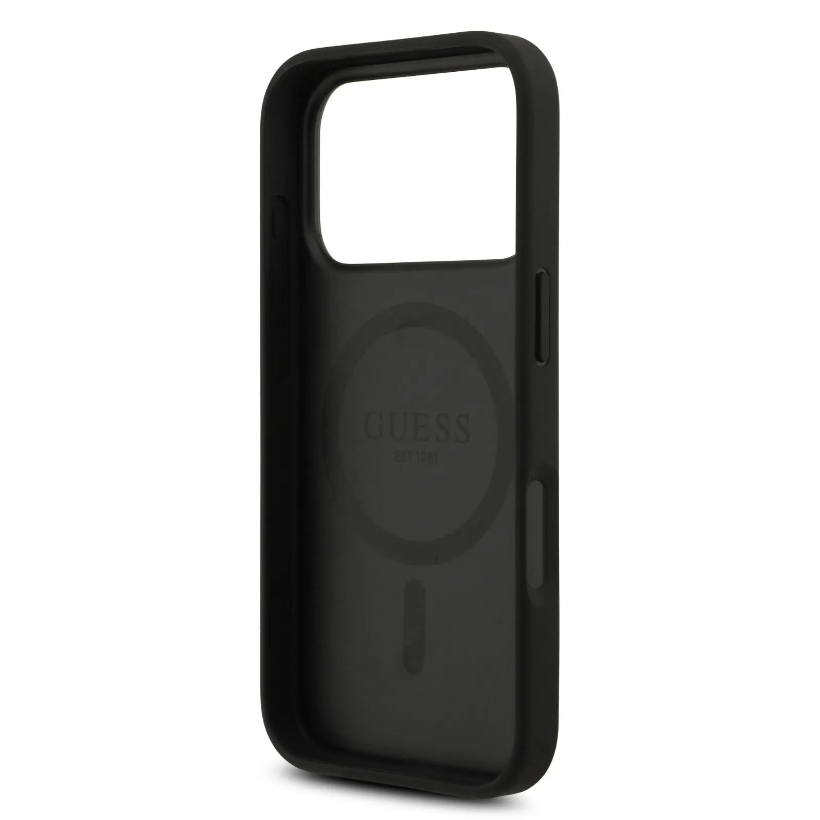 Guess MagSafe 4G PU Leather Case With Classic & Strass Logo