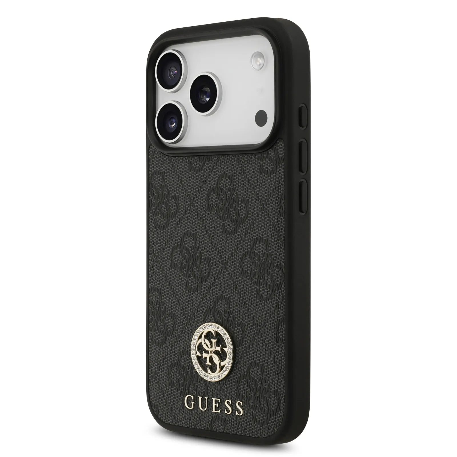Guess MagSafe 4G PU Leather Case With Classic & Strass Logo