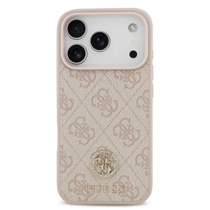 Guess MagSafe 4G PU Leather Case With Classic & Strass Logo