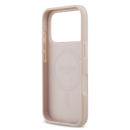 Guess MagSafe 4G PU Leather Case With Classic & Strass Logo