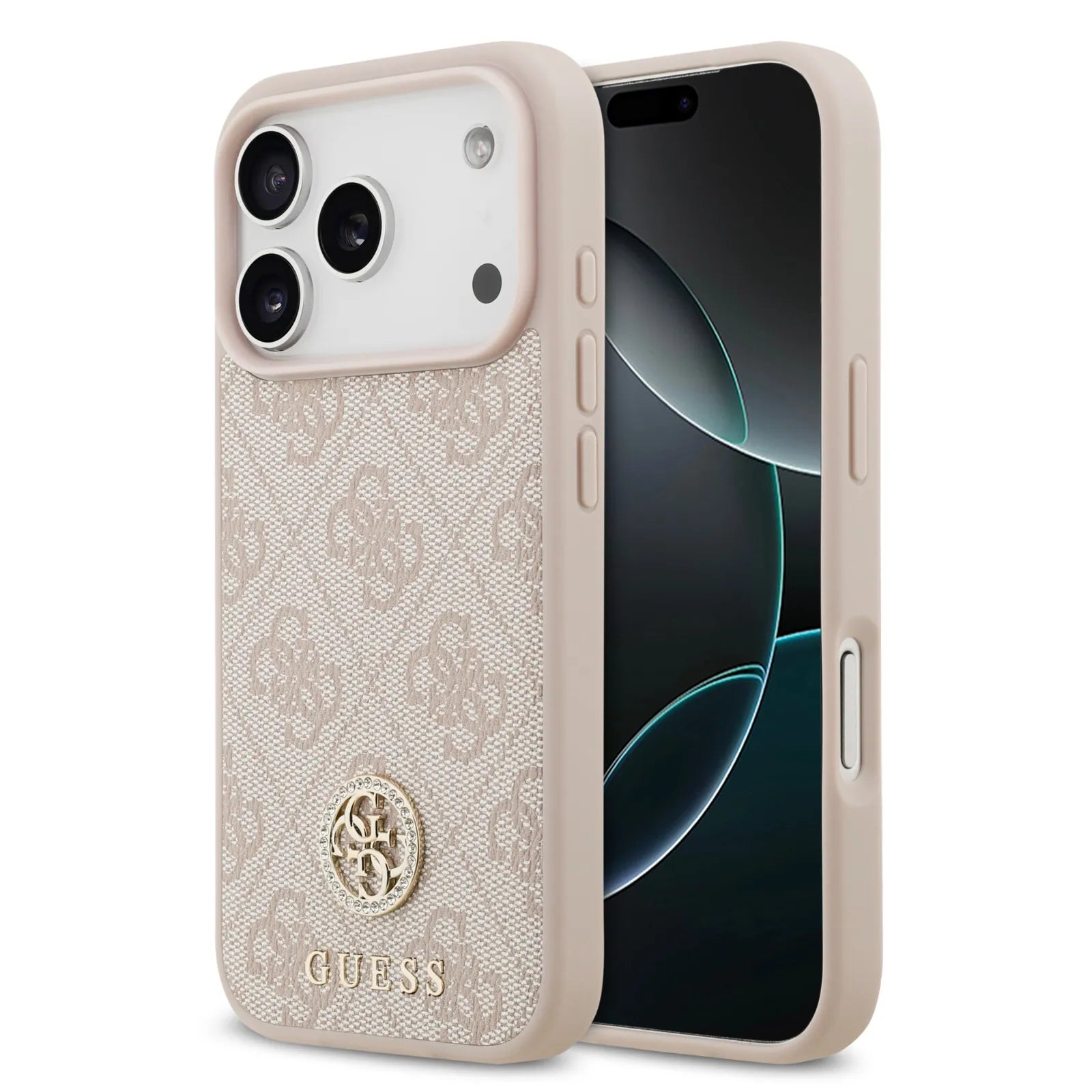 Guess MagSafe 4G PU Leather Case With Classic & Strass Logo