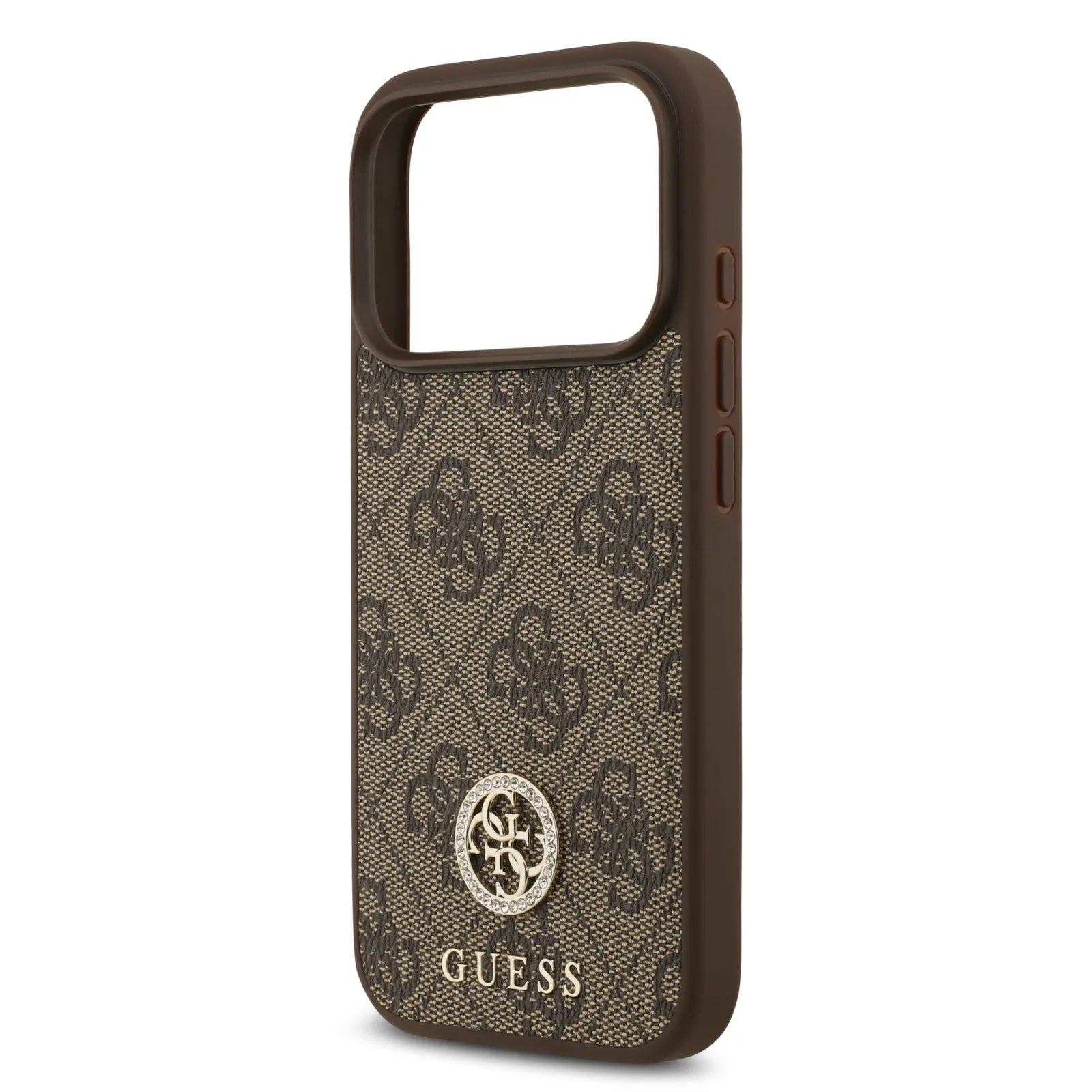 Guess MagSafe 4G PU Leather Case With Classic & Strass Logo