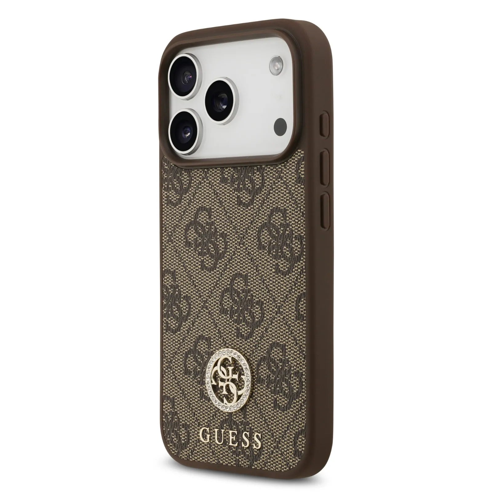 Guess MagSafe 4G PU Leather Case With Classic & Strass Logo