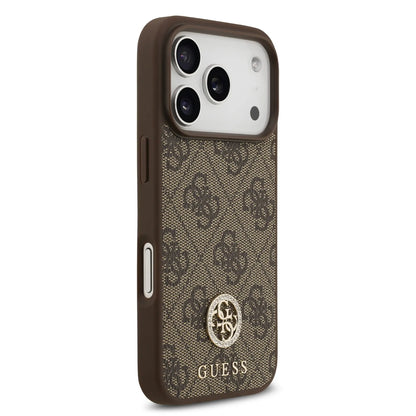 Guess MagSafe 4G PU Leather Case With Classic & Strass Logo
