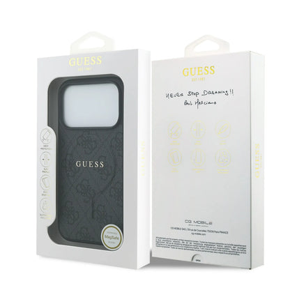 Guess MagSafe 4G PU Leather Case With Classic Logo