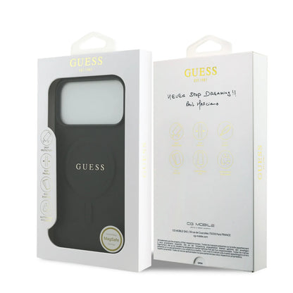Guess MagSafe PU Saffiano Leather Case With Classic Logo