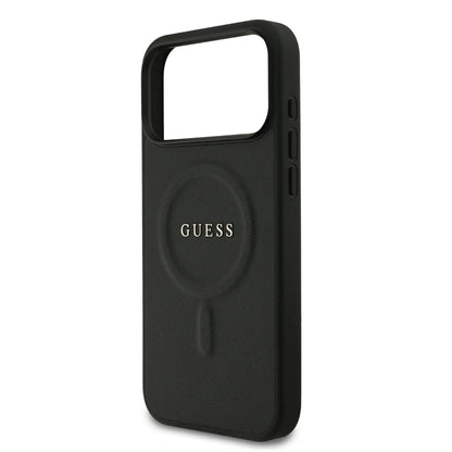 Guess MagSafe PU Saffiano Leather Case With Classic Logo
