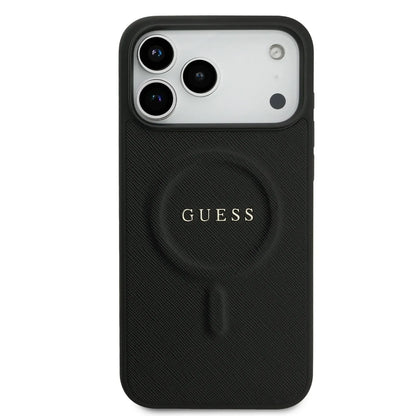 Guess MagSafe PU Saffiano Leather Case With Classic Logo