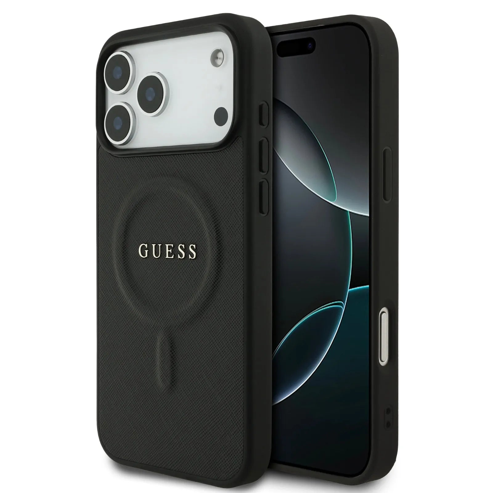 Guess MagSafe PU Saffiano Leather Case With Classic Logo