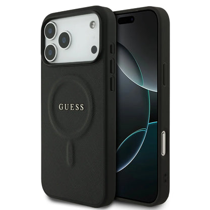 Guess MagSafe PU Saffiano Leather Case With Classic Logo