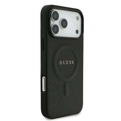 Guess MagSafe PU Saffiano Leather Case With Classic Logo