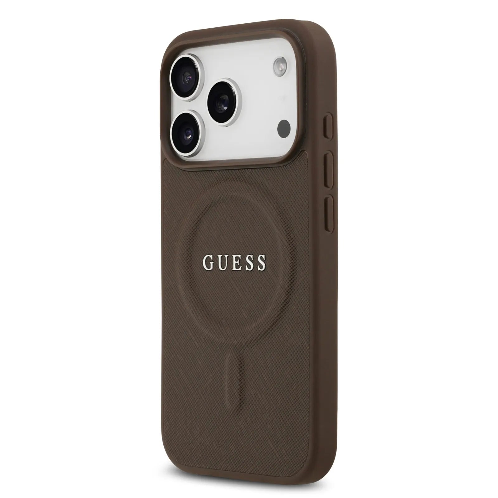 Guess MagSafe PU Saffiano Leather Case With Classic Logo