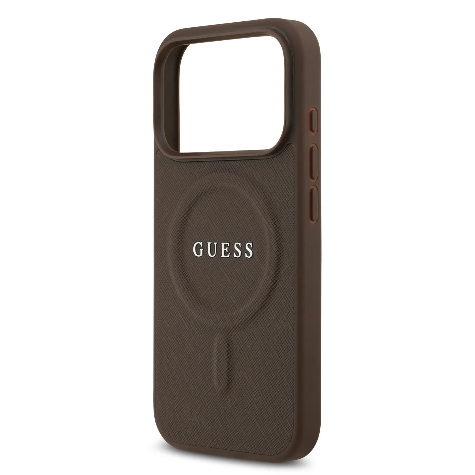 Guess MagSafe PU Saffiano Leather Case With Classic Logo