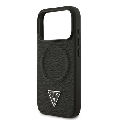 Guess MagSafe PU Leather Case With Triangle Logo