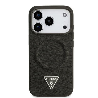 Guess MagSafe PU Leather Case With Triangle Logo