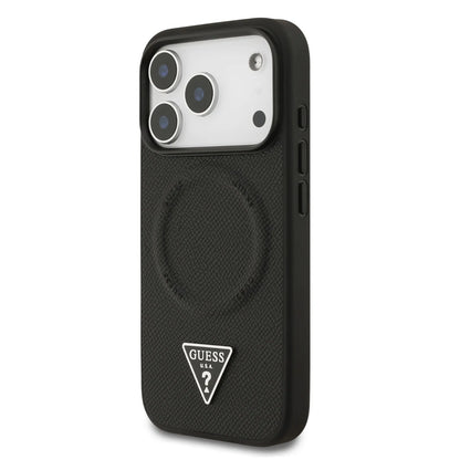 Guess MagSafe PU Leather Case With Triangle Logo