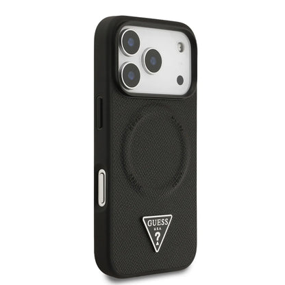 Guess MagSafe PU Leather Case With Triangle Logo