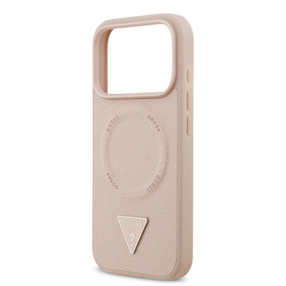 Guess MagSafe PU Leather Case With Triangle Logo