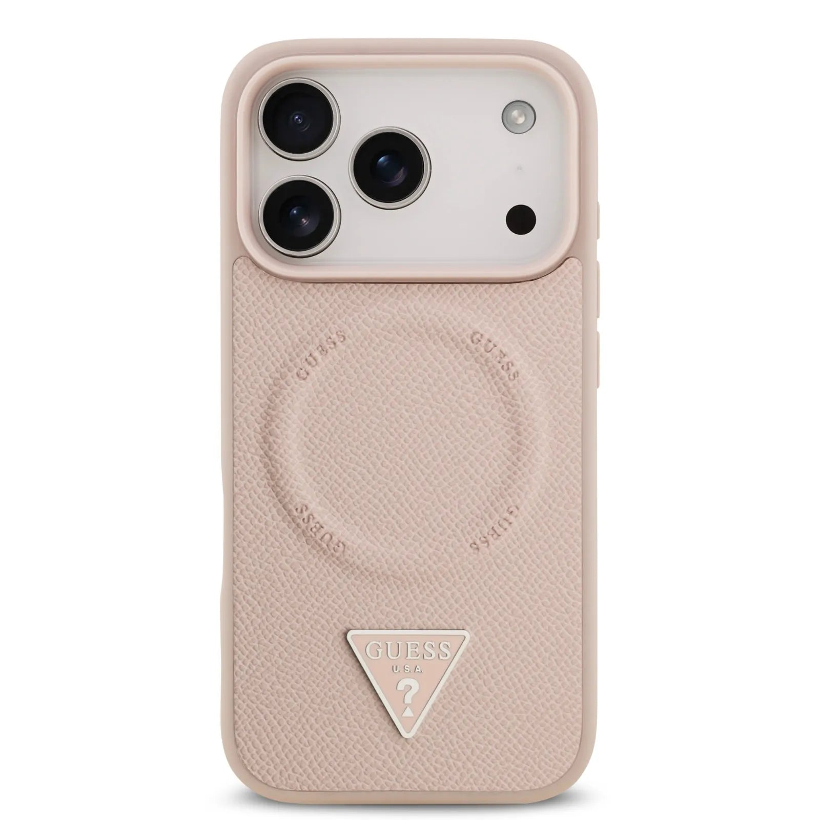 Guess MagSafe PU Leather Case With Triangle Logo