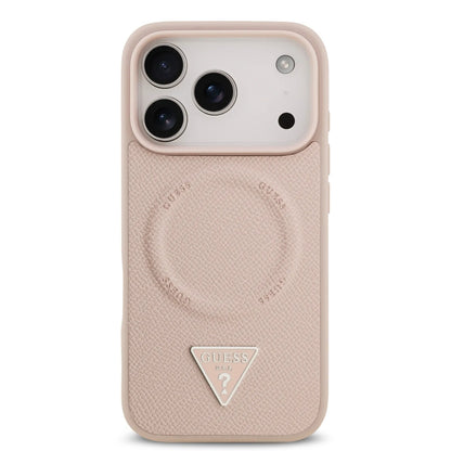 Guess MagSafe PU Leather Case With Triangle Logo