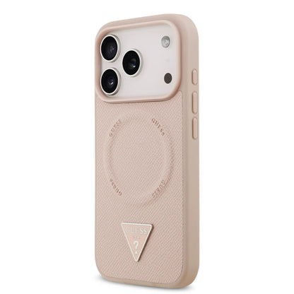 Guess MagSafe PU Leather Case With Triangle Logo