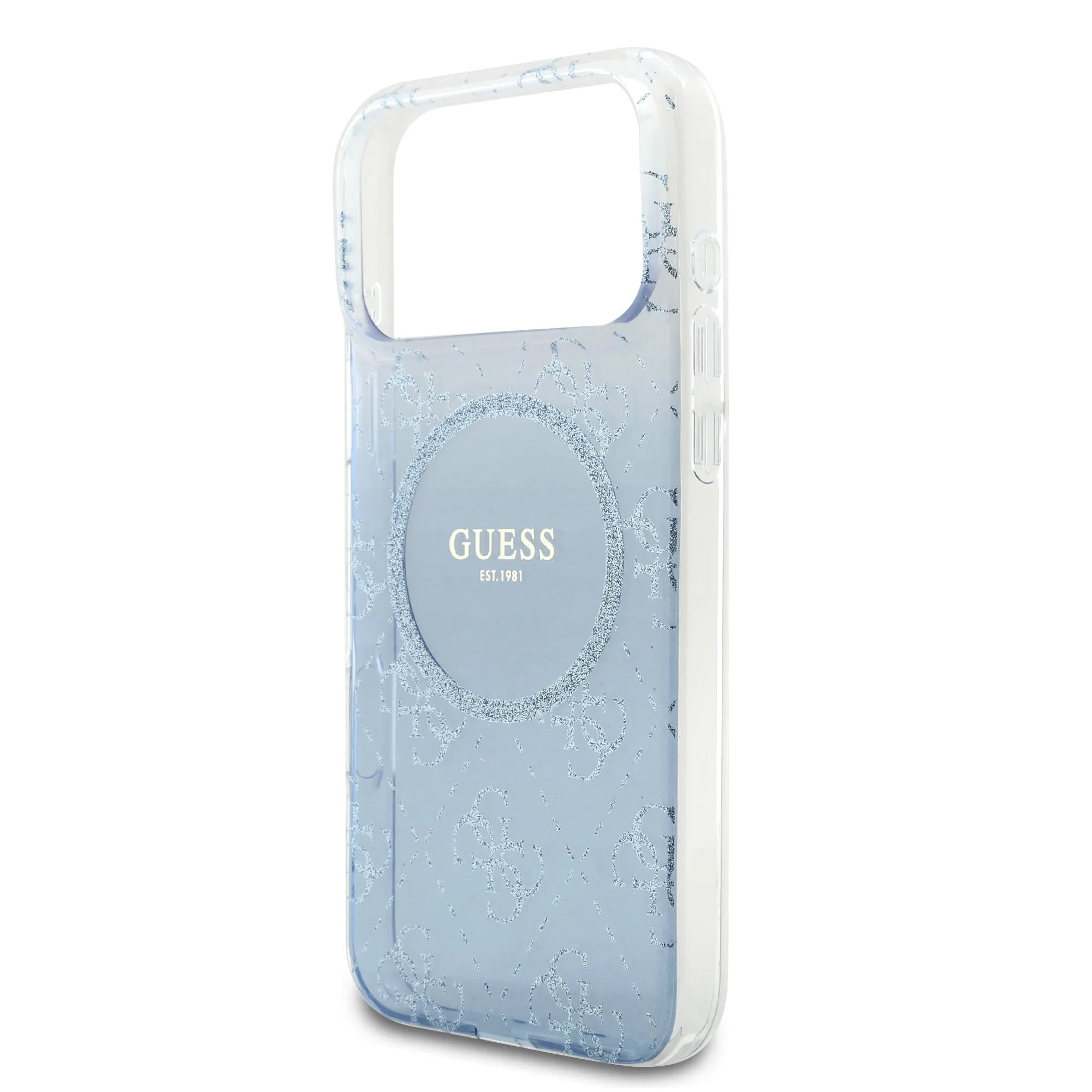 Guess MagSafe PC+TPU Case With Gradient Glitter