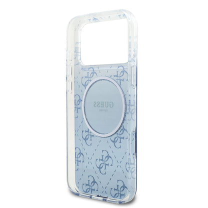 Guess MagSafe PC+TPU Case With Gradient Glitter