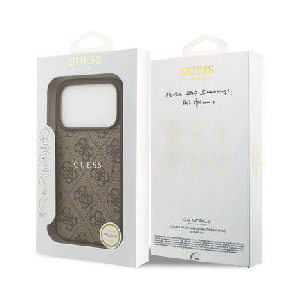 Guess MagSafe 4G PU Leather Case With Classic Logo