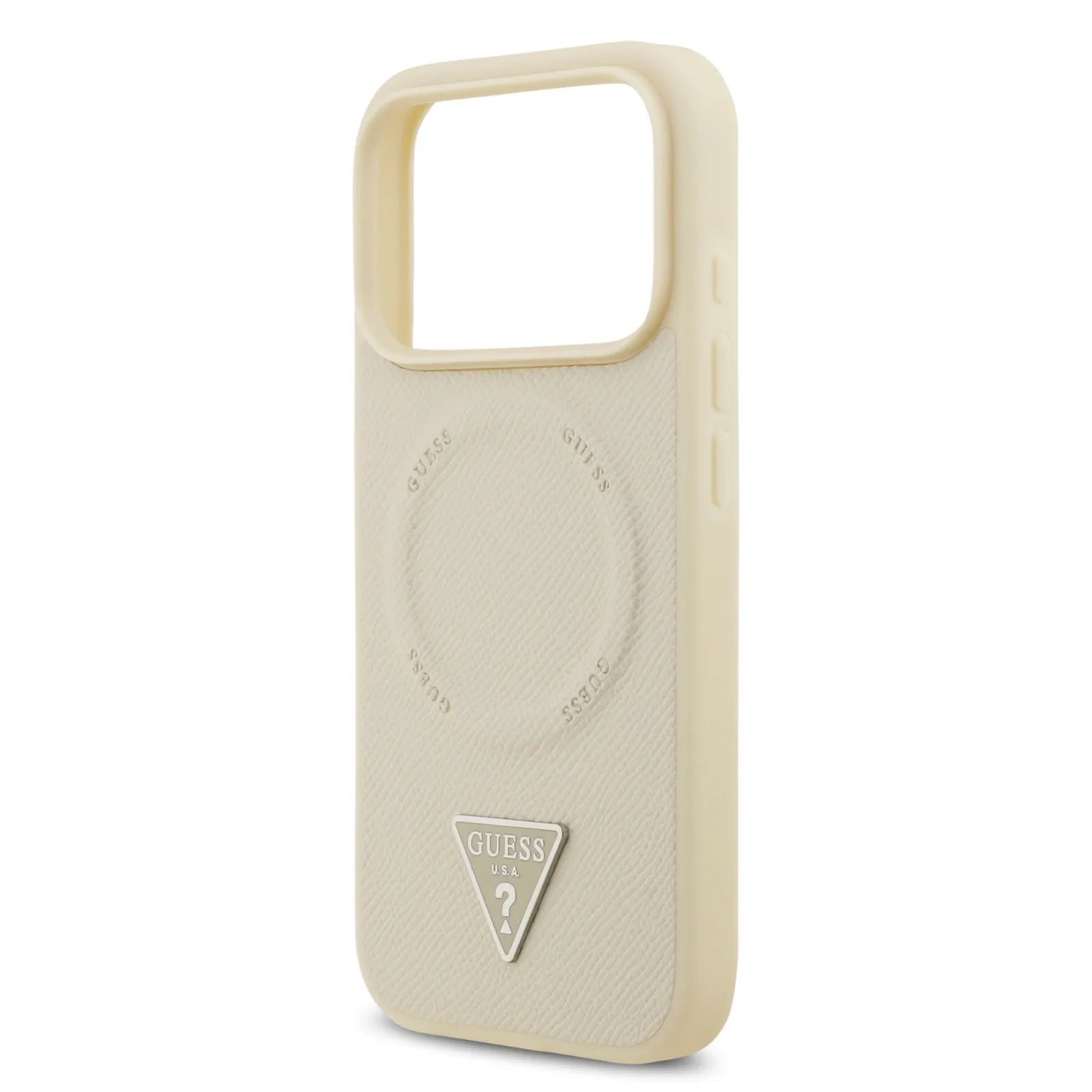 Guess MagSafe PU Leather Case With Triangle Logo