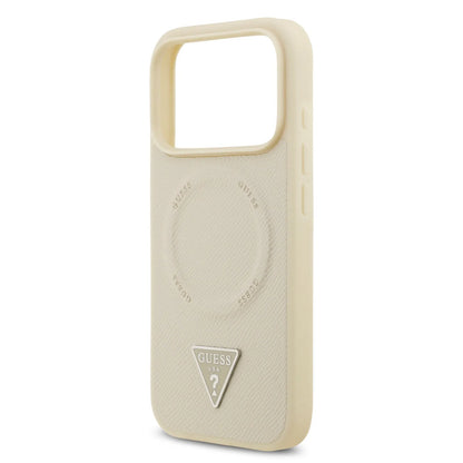 Guess MagSafe PU Leather Case With Triangle Logo