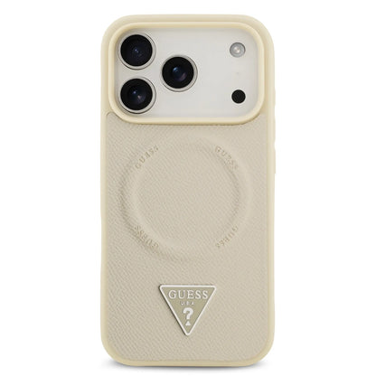 Guess MagSafe PU Leather Case With Triangle Logo